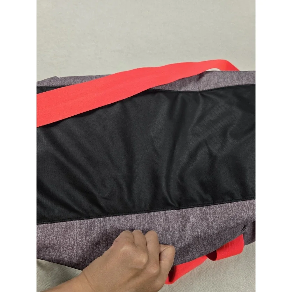 Adidas Gym Duffle‎ Bag Gray/Orange Sport Training Travel Carry-On Shoulder Strap